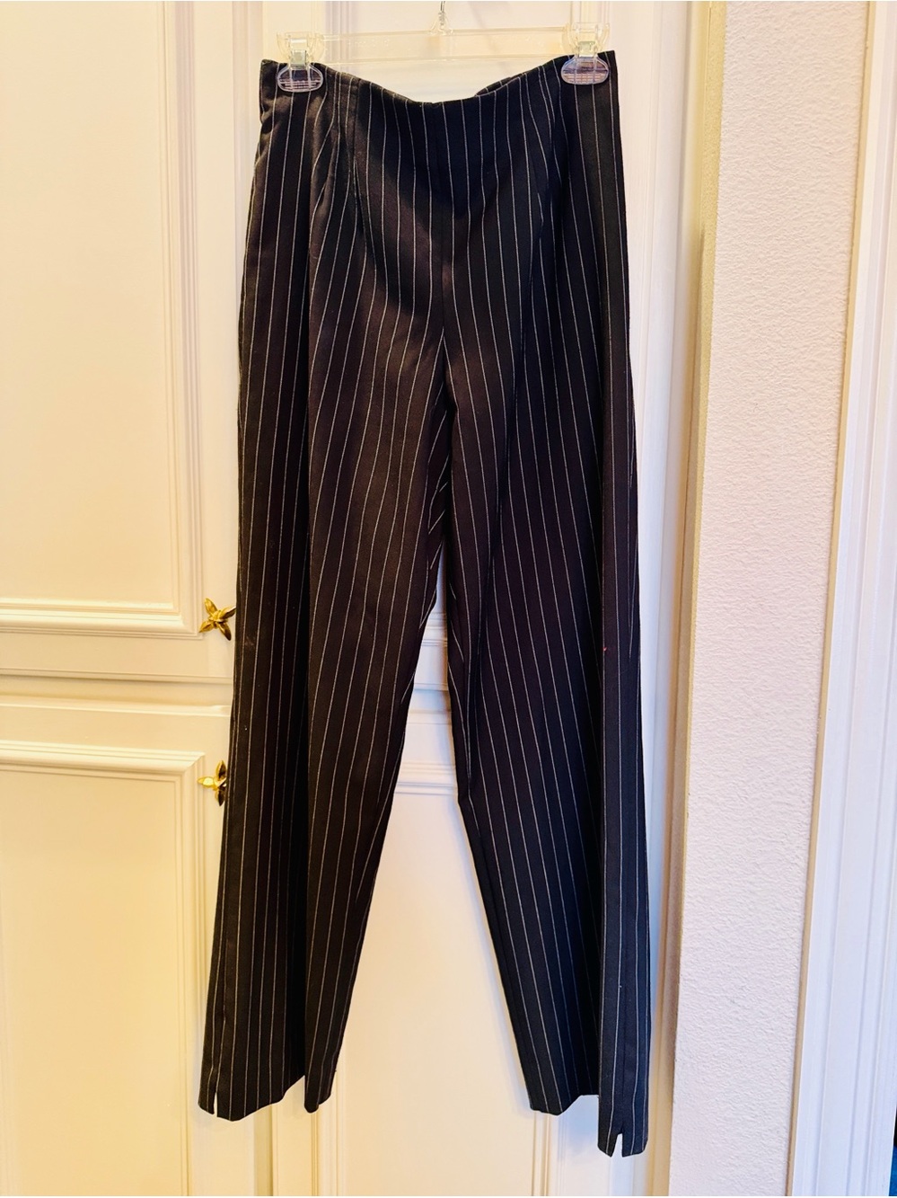 High waisted vintage pinstripe trousers
